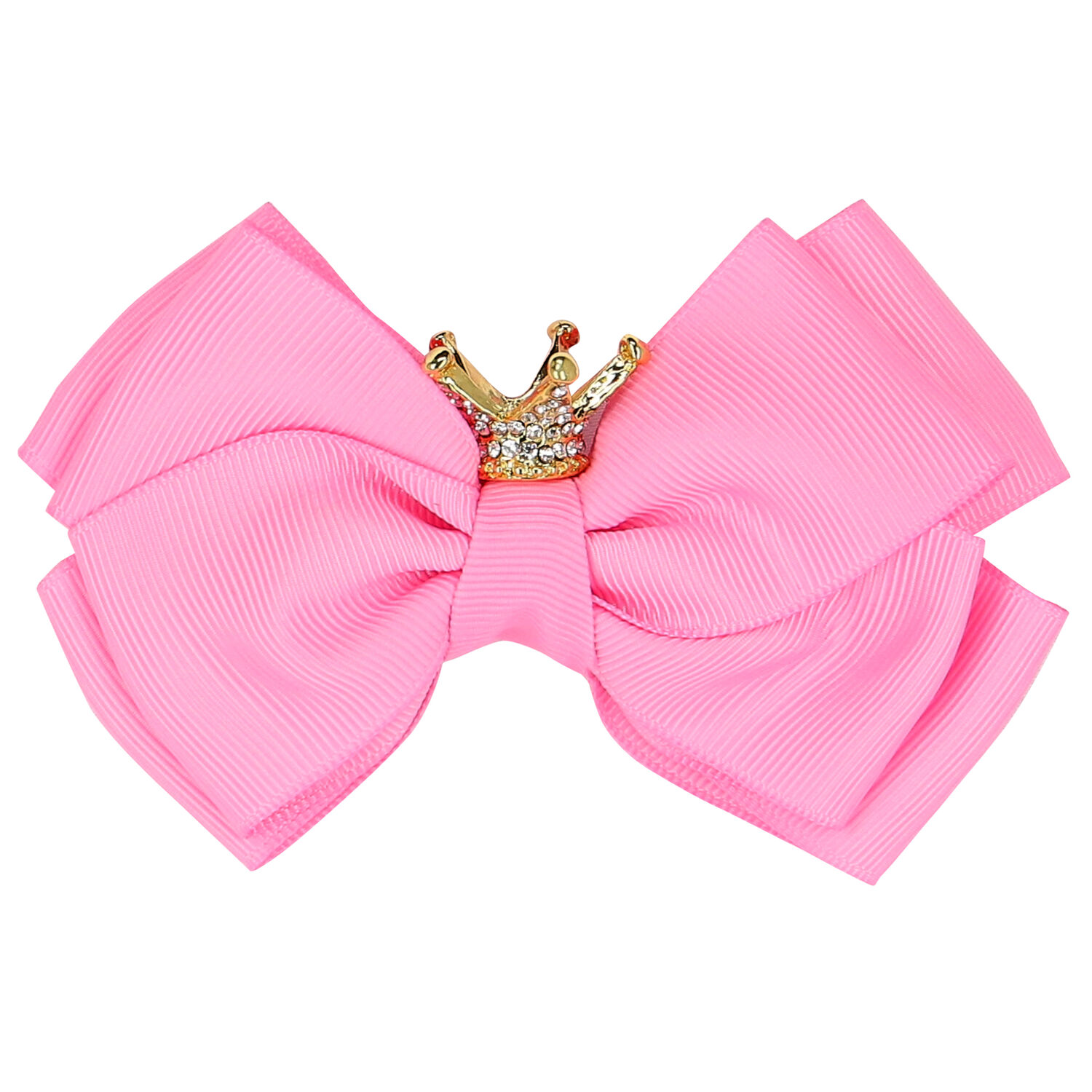 Girls Pink Bow Hairclip, 10, hi-res