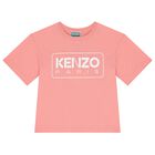 Girls Pink Logo T-Shirt, 1, hi-res
