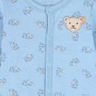 Baby Boys Blue Elephant & Teddy Babygrow, 1, hi-res