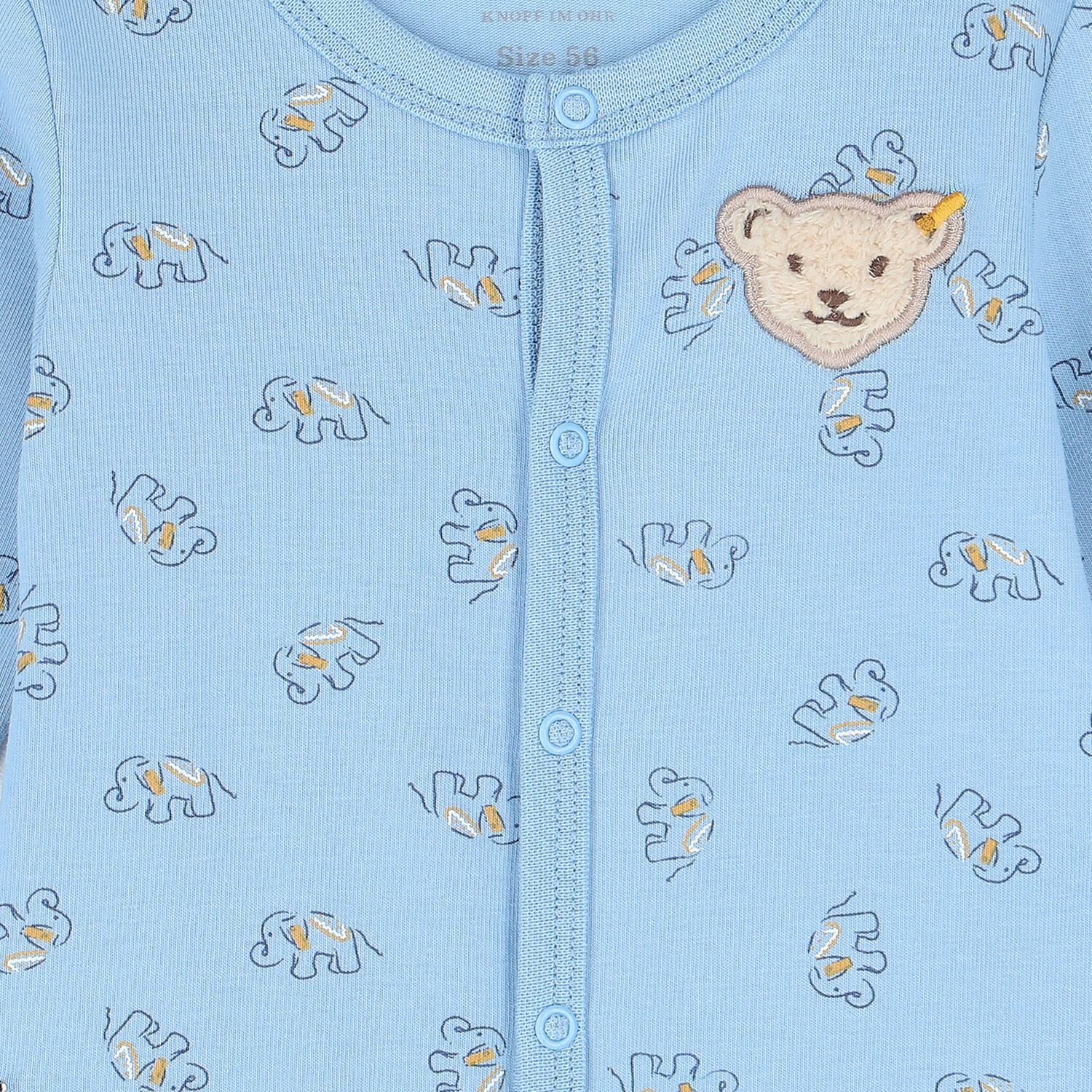 Baby Boys Blue Elephant & Teddy Babygrow, 1, hi-res image number null