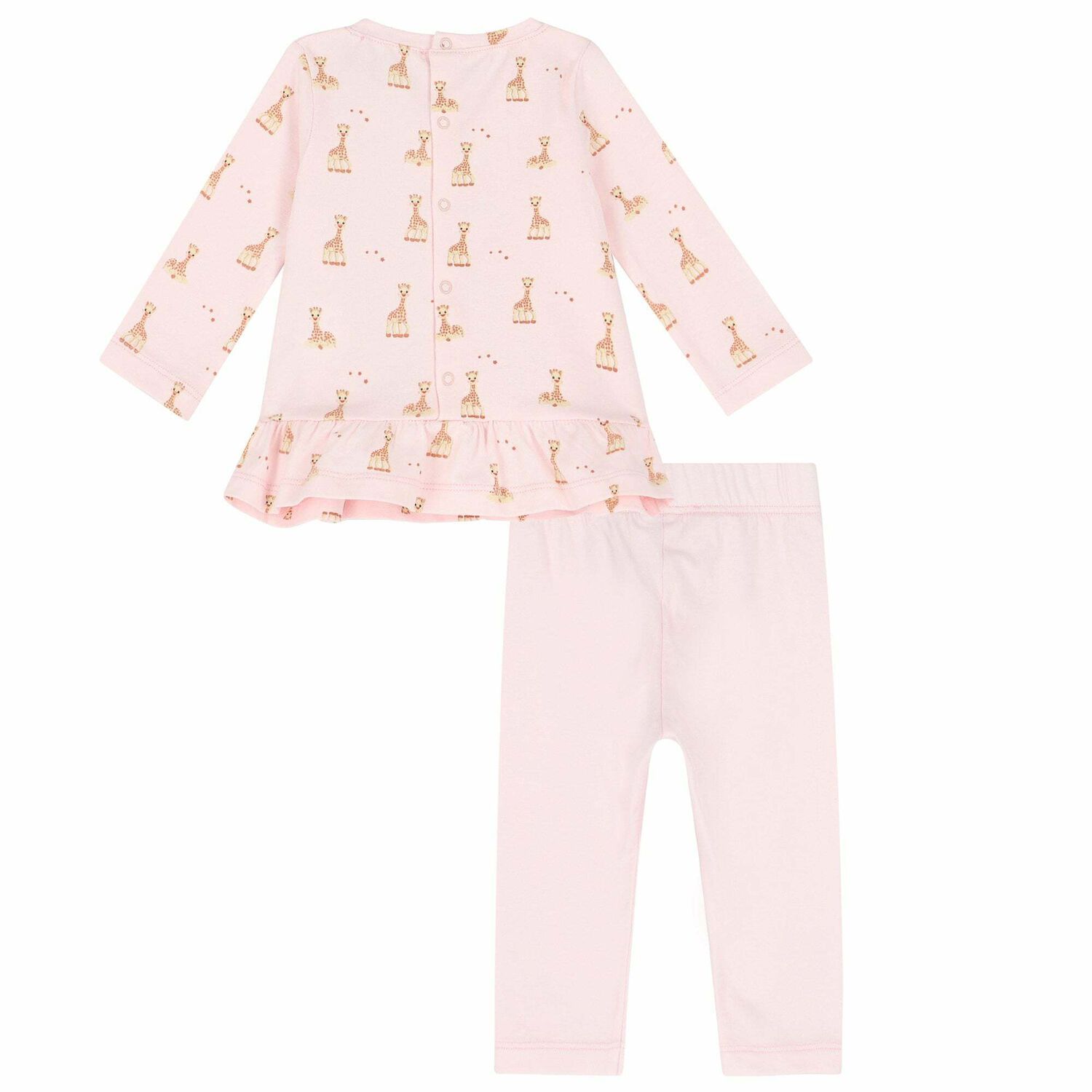 Baby Girls Pink Leggings Set, 1, hi-res