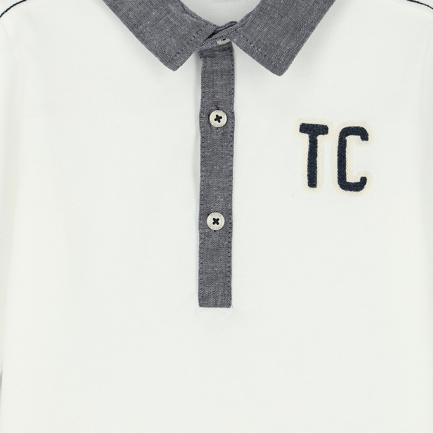 Baby Boys Ivory Logo Polo Shirt, 1, hi-res