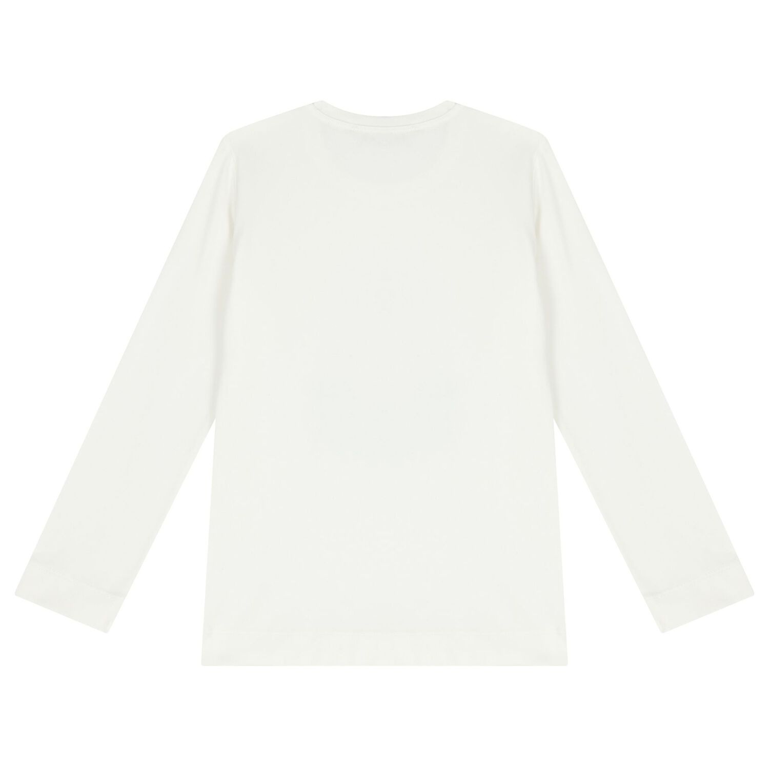 Girls White Disney Logo Long Sleeve Top, 1, hi-res image number null