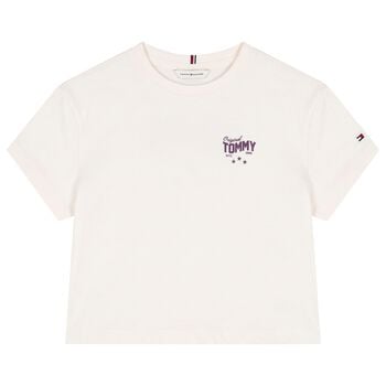 Girls Ivory Logo T-Shirt