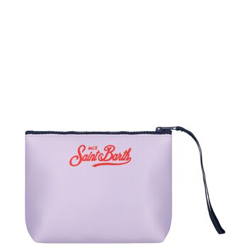 Girls Purple Logo Pouch