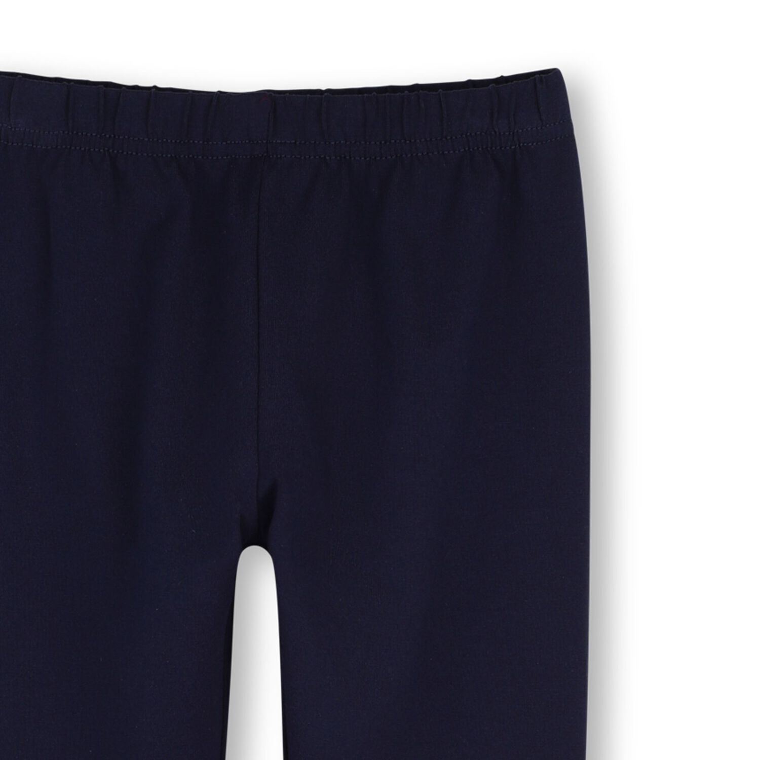 Girls Navy Blue Flower Leggings, 1, hi-res