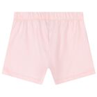 Girls White & Pink Logo Pyjamas, 1, hi-res