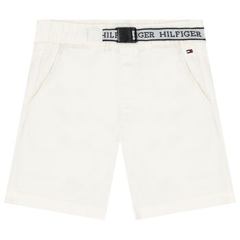 Boys Ivory Logo Shorts