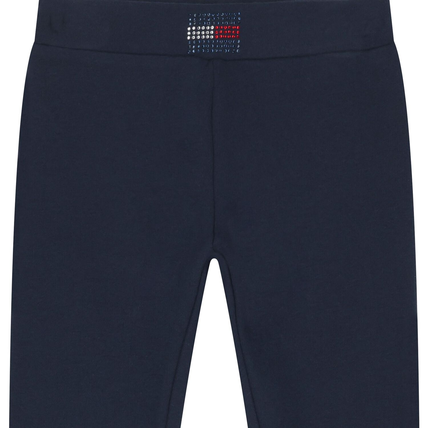 Girls Navy Blue Logo Leggings, 1, hi-res