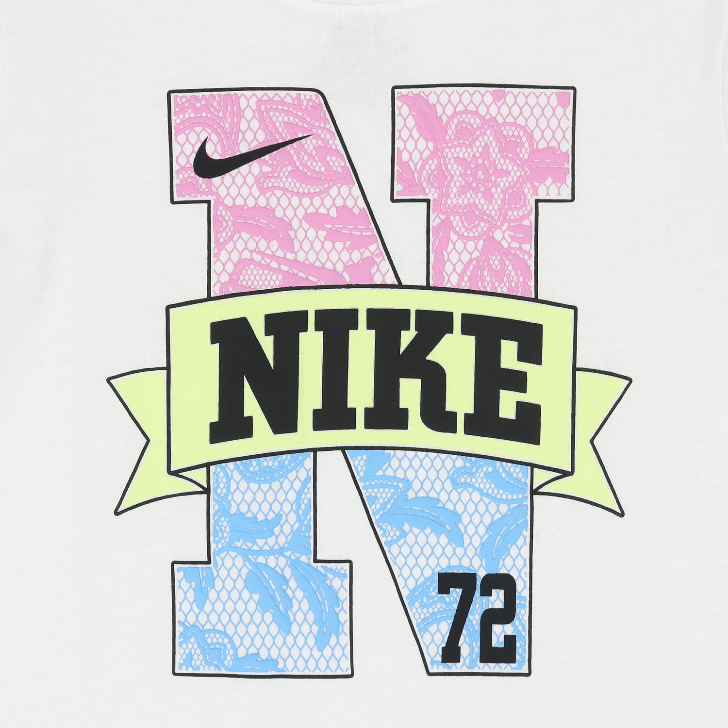 Girls White Logo T-Shirt, 1, hi-res