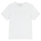 Boys White & Black Logo Shorts Set, 1, hi-res