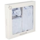 Baby Boys Blue Teddy Bear Babygrow Gift Set, 3, hi-res