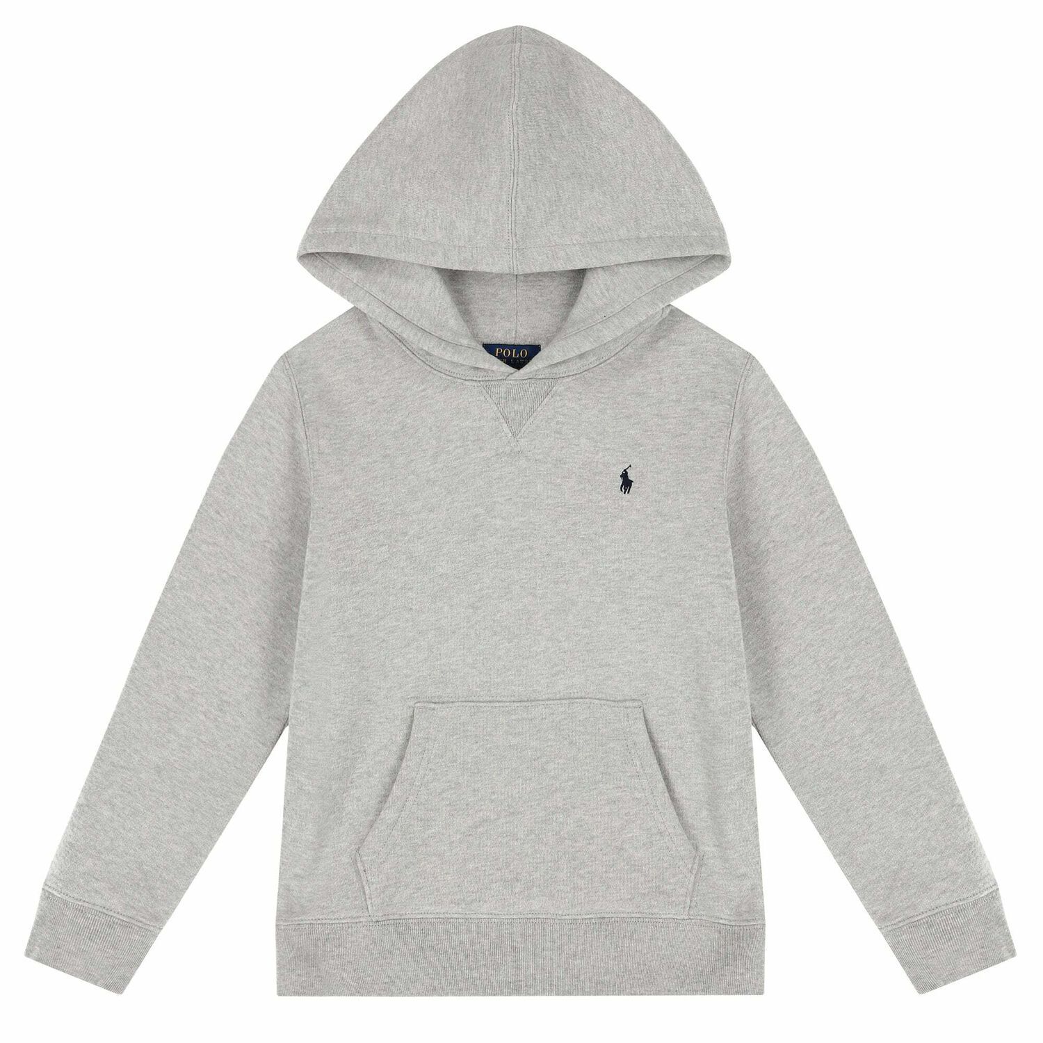 Boys Grey Logo Hooded Top, 1, hi-res image number null