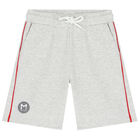 Boys Grey Logo Shorts, 1, hi-res