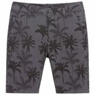 Boys Grey Palm Tree Shorts, 1, hi-res