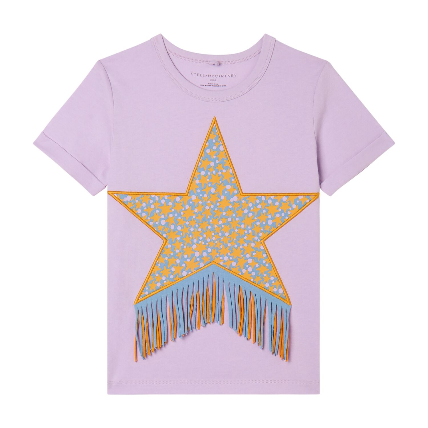 Girls Lilac Star T-Shirt, 1, hi-res
