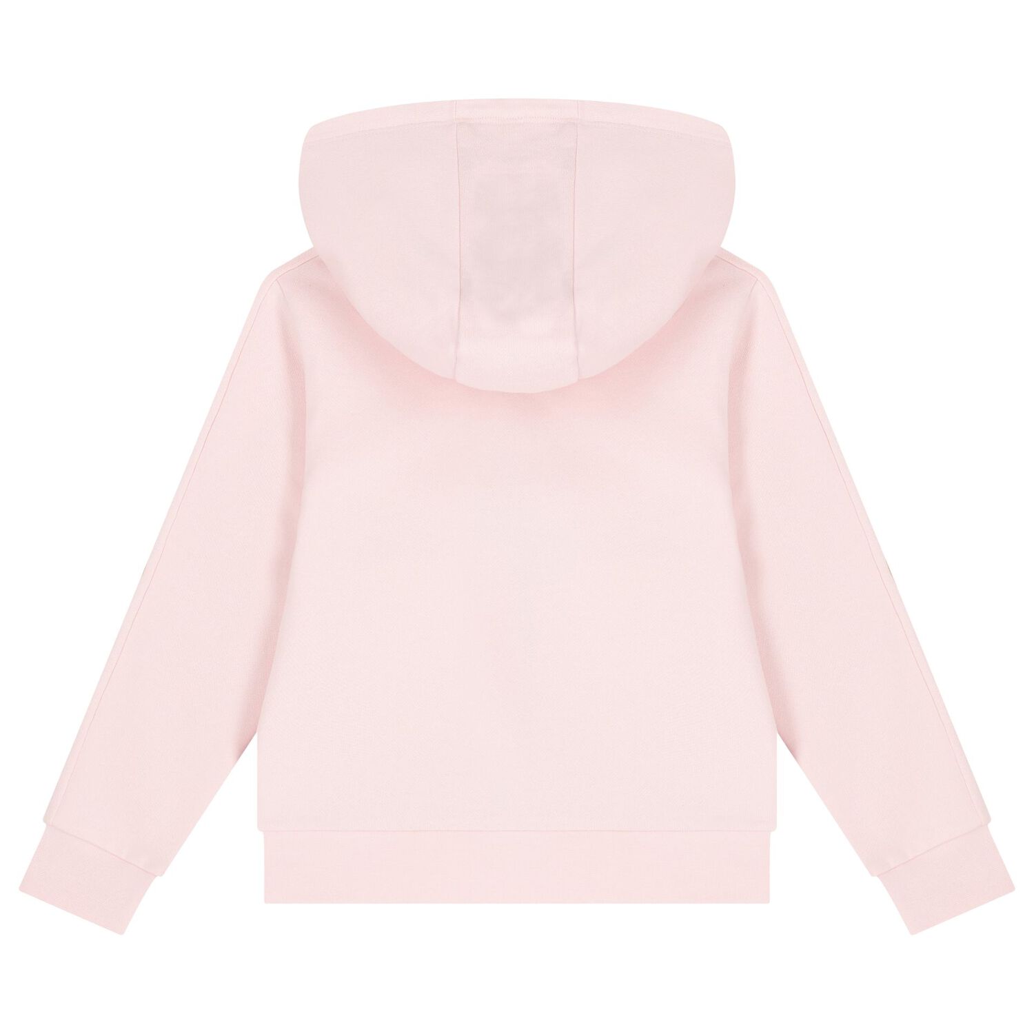 Girls Pink Logo Hooded Zip Up Top, 1, hi-res image number null