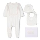 Baby Girls Ivory & Pink Heart Babygrow Gift Set, 1, hi-res