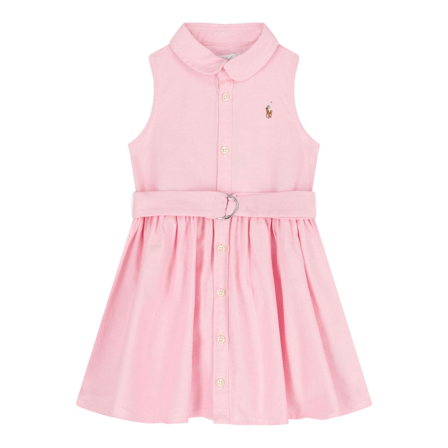 Baby Girls Pink Logo Dress, 1, hi-res