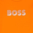 Boys Orange Logo T-Shirt, 3, hi-res