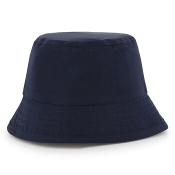 Baby Boys Blue & Navy Blue Logo Reversible Hat