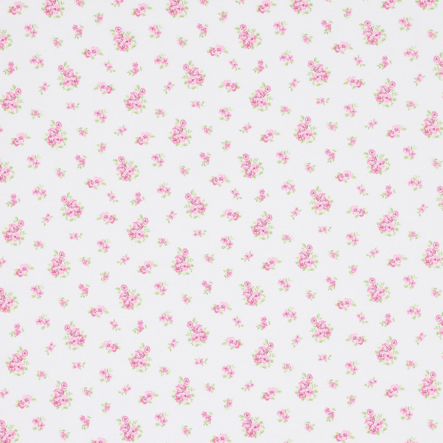 Baby Girls White & Pink Roses & Blooms Blanket, 1, hi-res