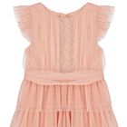 Girls Pink Embellished Tulle Dress, 1, hi-res