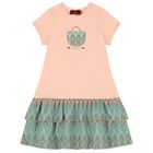 Girls Pink Logo Bag Dress, 1, hi-res
