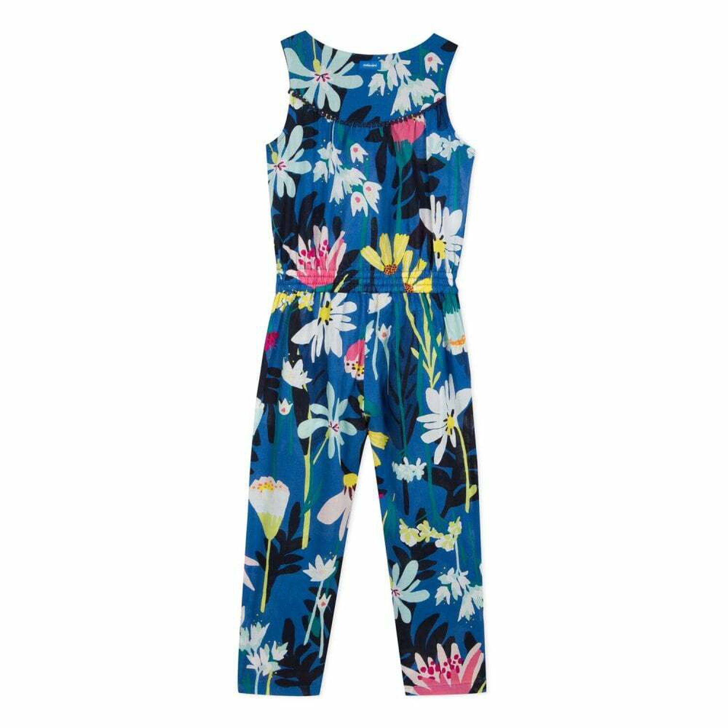 Girls Floral Print Jumpsuit, 1, hi-res