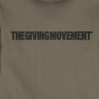 Beige Logo Oversized Hooded Zip Up Top, 2, hi-res