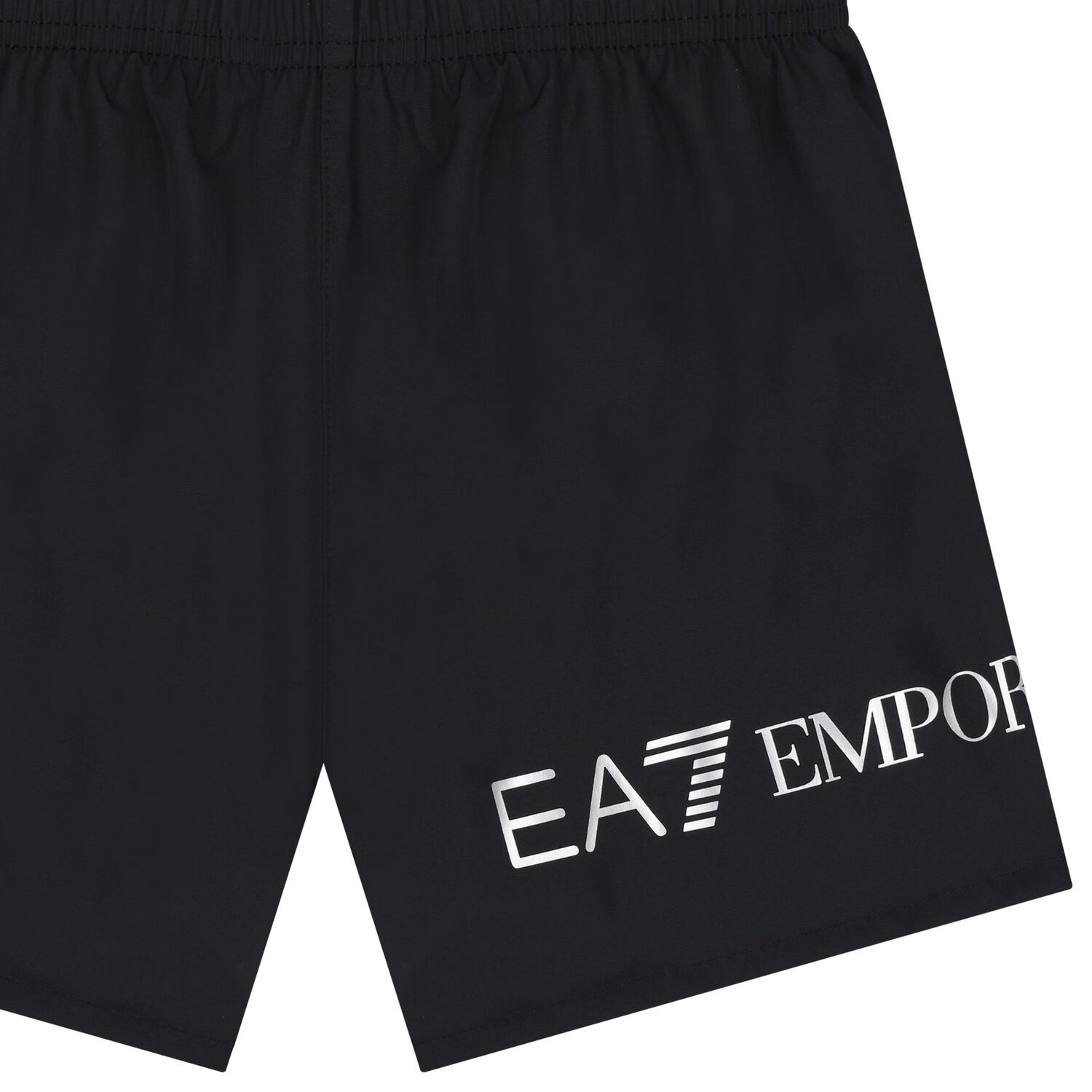 Boys Black Logo Swim Shorts, 2, hi-res