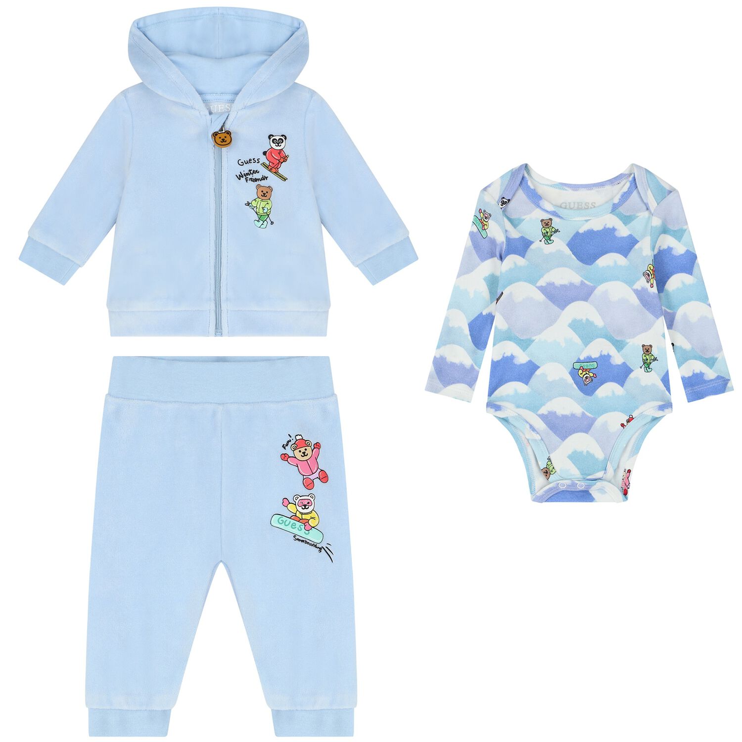Baby Boys Blue Tracksuit (3 Piece), 1, hi-res