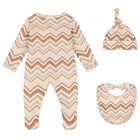 Multi-Coloured Zig Zag Babygrow Set, 2, hi-res