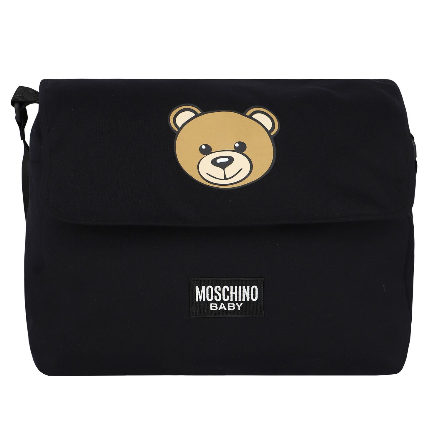 Black Teddy Bear Logo Baby Changing Bag, 2, hi-res image number null