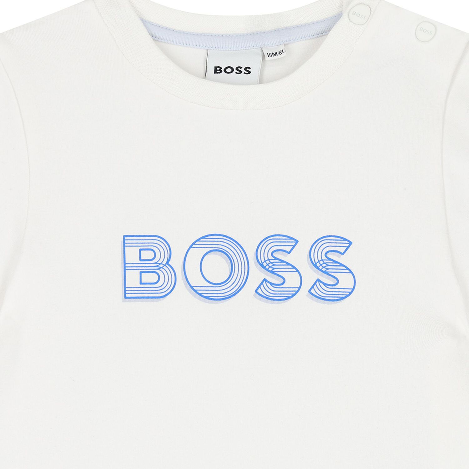 Baby Boys White Logo T-Shirt, 1, hi-res