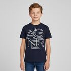 Boys Navy Blue Logo T-Shirt, 2, hi-res