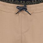 Younger Boys Beige Logo Joggers, 1, hi-res