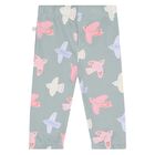 Younger Girls Green Bird Joggers, 1, hi-res