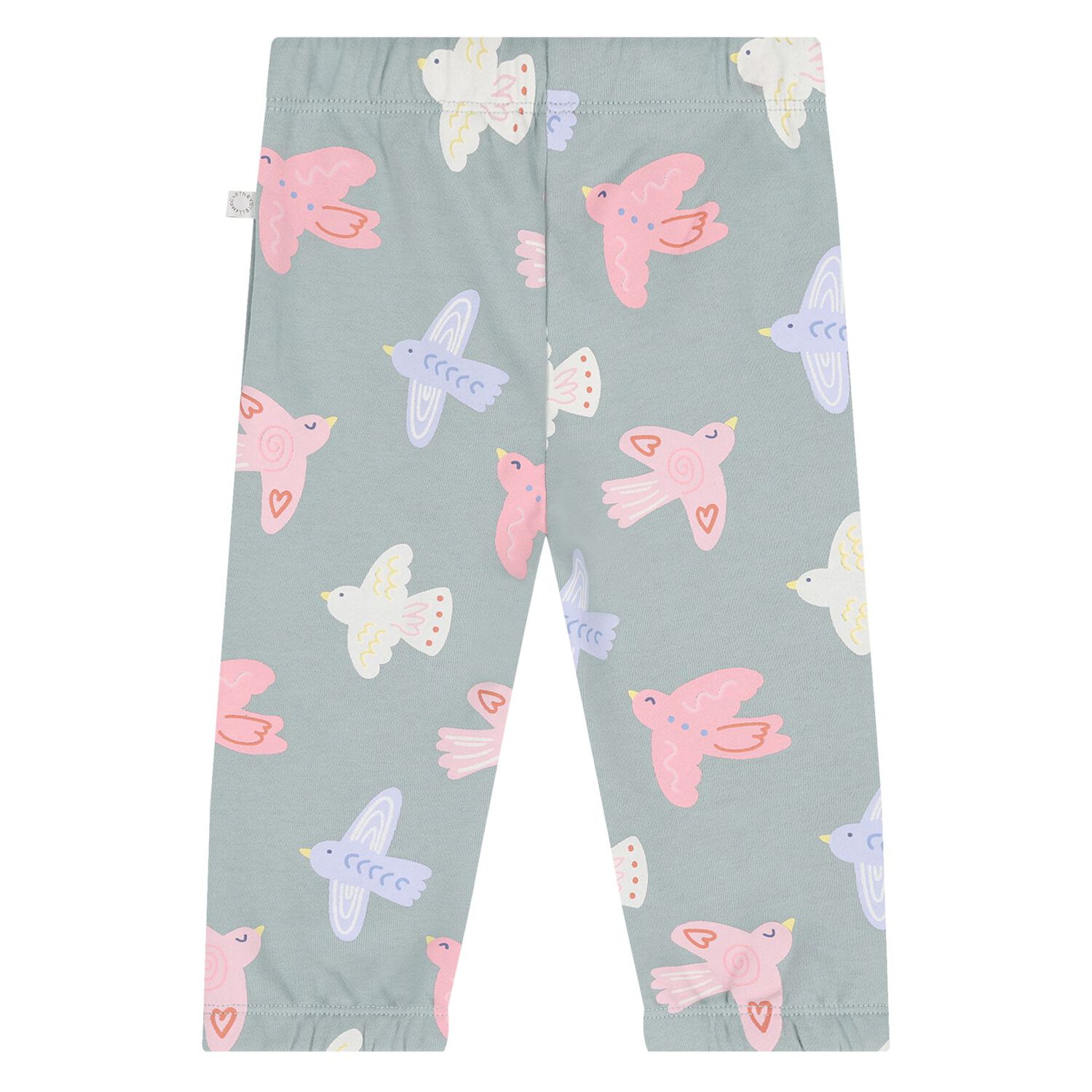 Younger Girls Green Bird Joggers, 1, hi-res