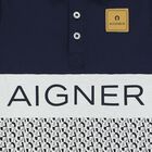 Boys Navy Blue Logo Polo Shirt, 2, hi-res