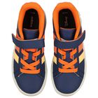 Boys Navy Blue Disney Grand Court Trainers, 1, hi-res