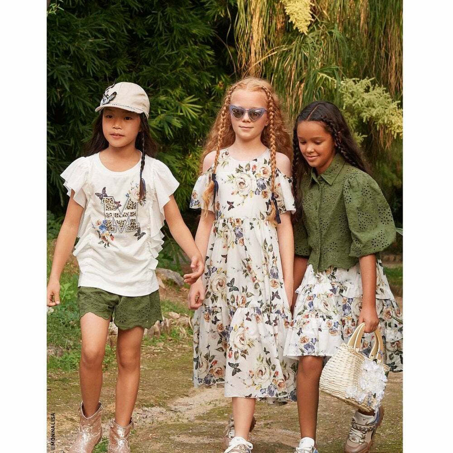 Girls Broderie Anglaise Shorts, 1, hi-res image number null