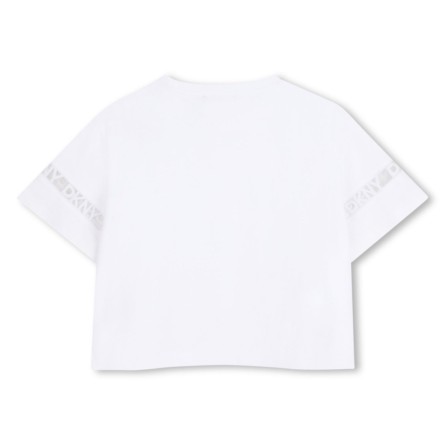 Girls White Logo T-Shirt, 1, hi-res