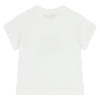 Younger White Teddy Bear Logo T-Shirt