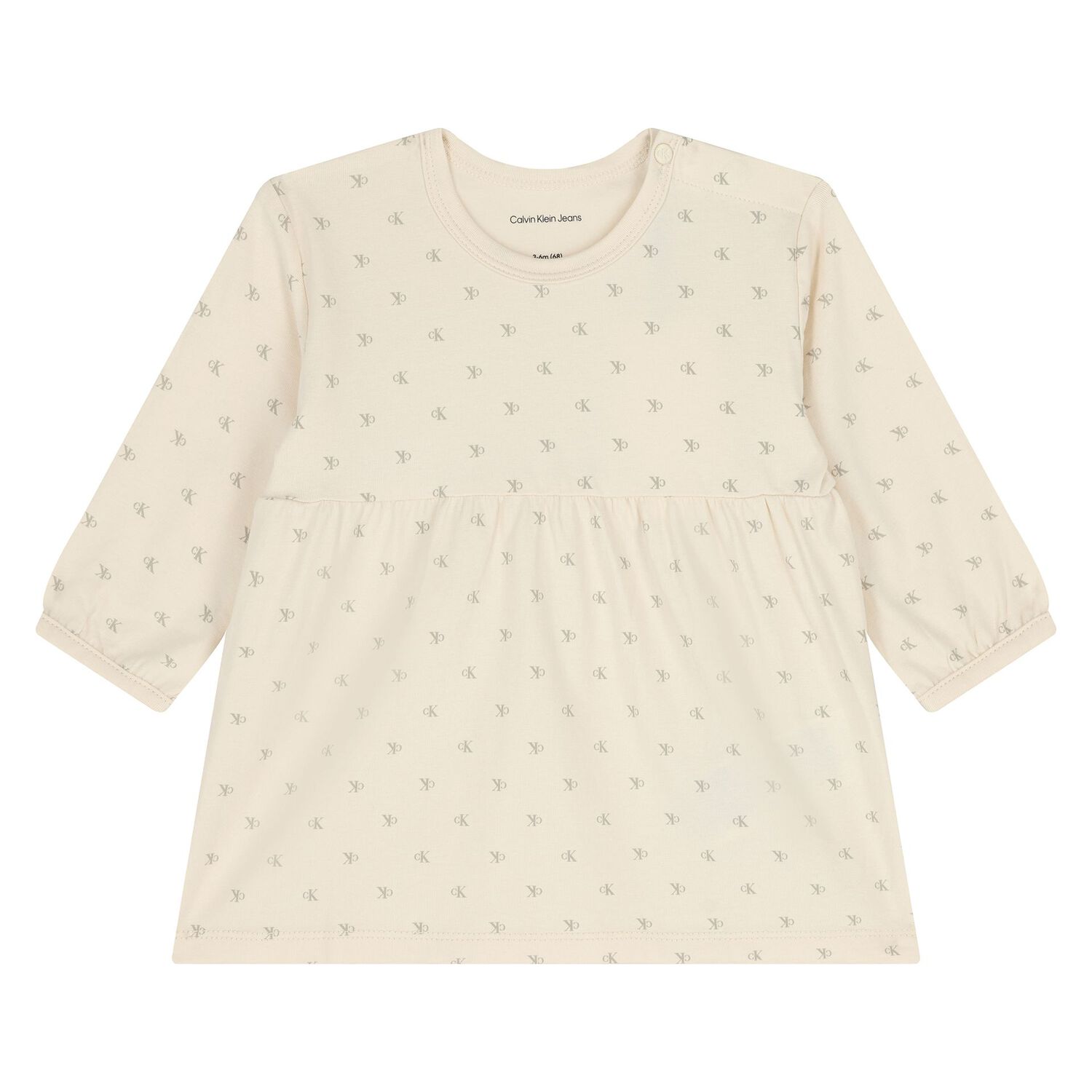 Baby Girls Ivory Logo Dress Set, 1, hi-res