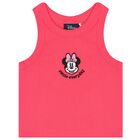 Girls Pink Minnie Mouse Shorts Set, 1, hi-res