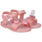 Younger Girls Pink Bugs Jelly Sandals, 2, hi-res