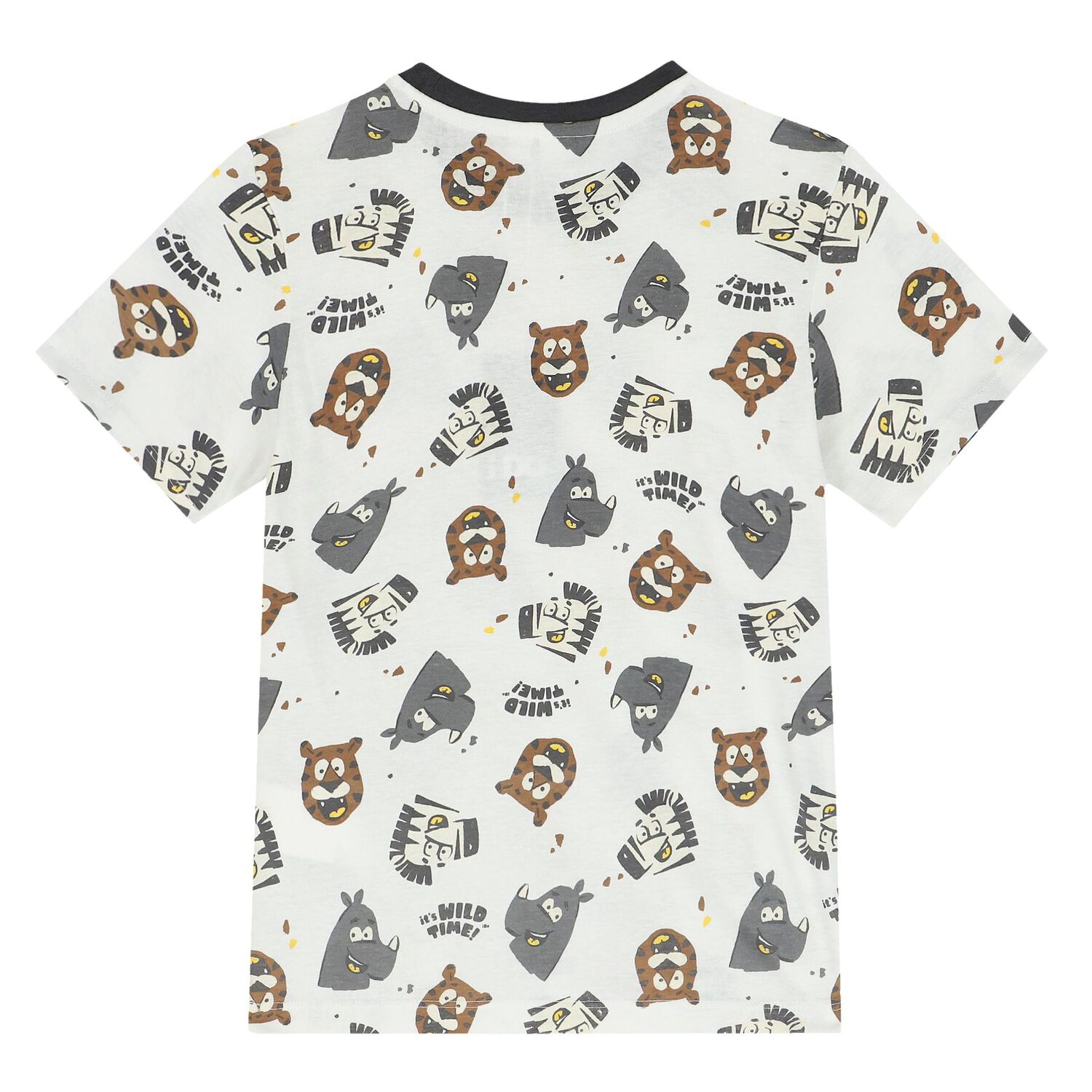 Boys White & Grey Shorts Set, 1, hi-res image number null