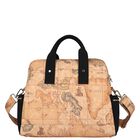 Beige & Black Geo Map Baby Changing Bag, 1, hi-res