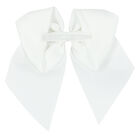Girls White Bow Hair Clip, 1, hi-res